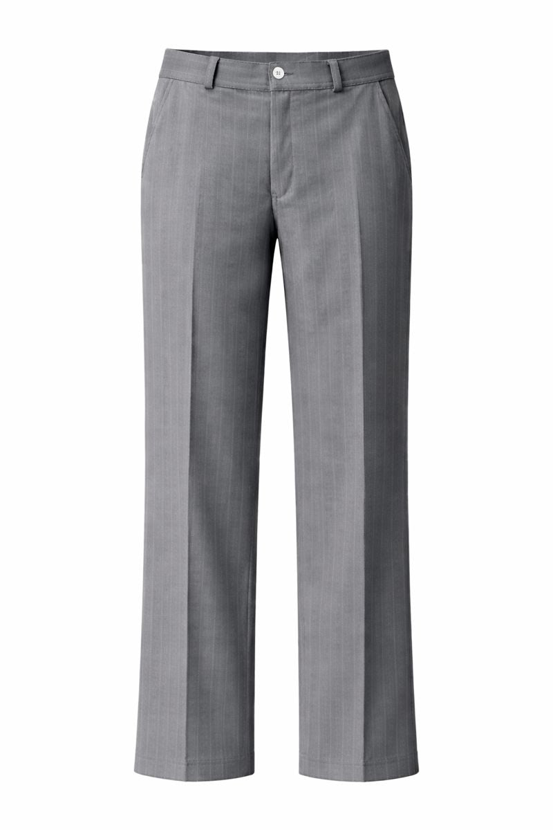 Grey Pinstriped Pants